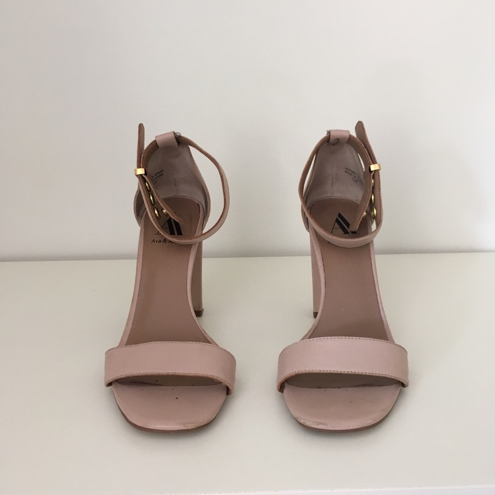 Ava & Aiden Nude Ankle Strap Sandal
